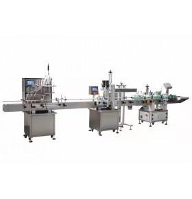 All-in-one machine for filling, capping and labeling（for disinfectant）