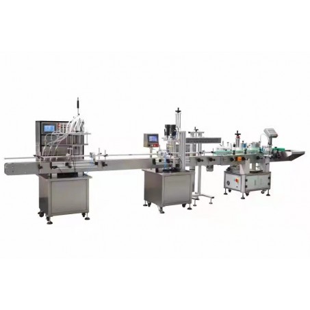 All-in-one machine for filling, capping and labeling（for disinfectant）